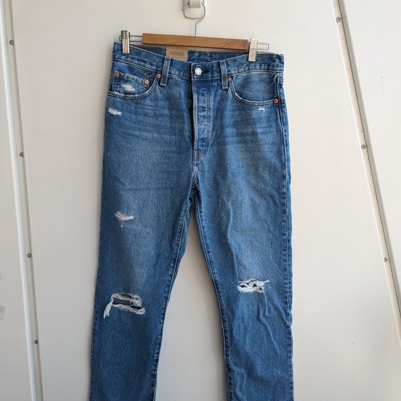 👖BNWT Levi's 501® Cropped Oxnard Athens Break Jean (size 29/ 28) ✨ - Picture 2 of 4